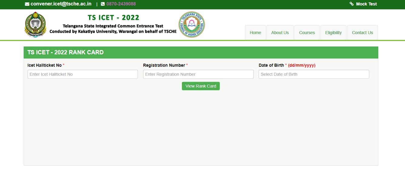 TS ICET Results 2022 (Declared) Download Rank Card, Score, Marks, Cut